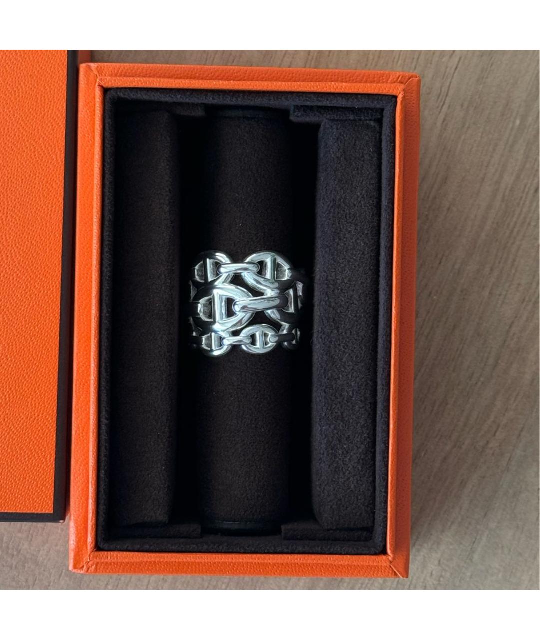 HERMES Серебряное серебряное кольцо, фото 3