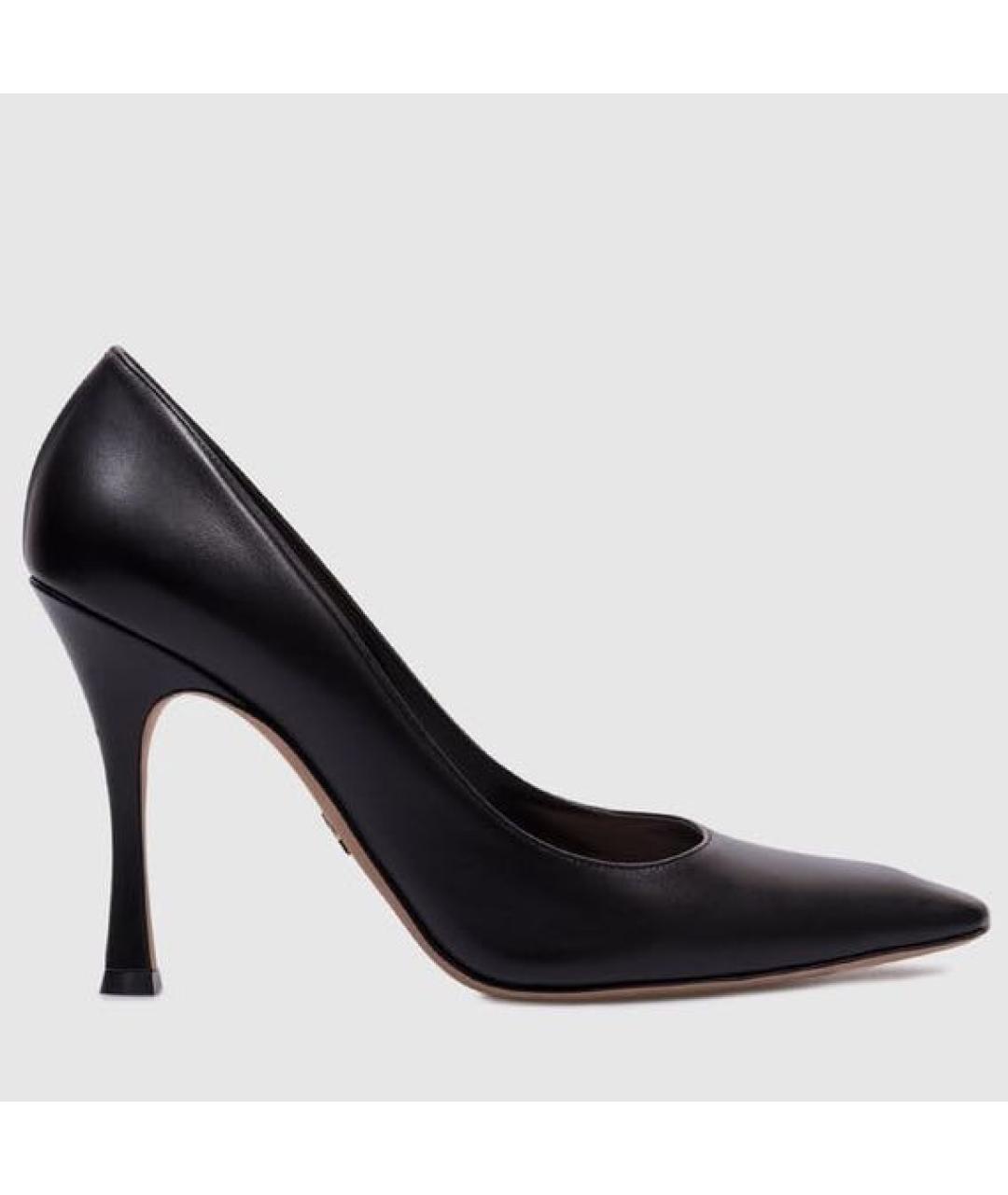 CHRISTIAN DIOR Черные кожаные туфли, фото 6