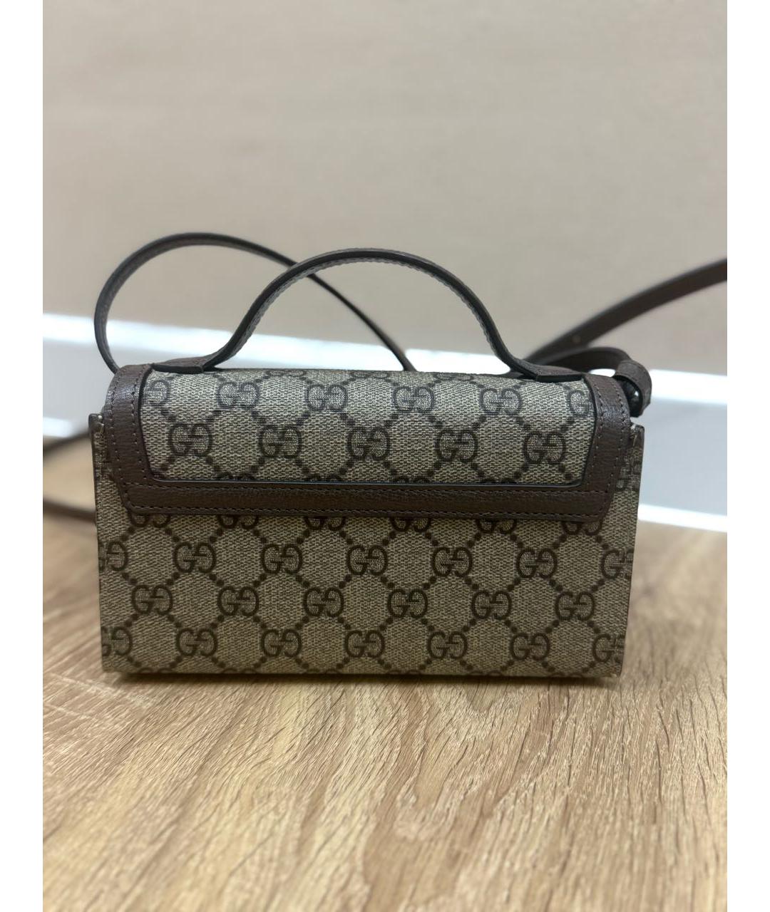 GUCCI Бежевая сумка с короткими ручками, фото 3