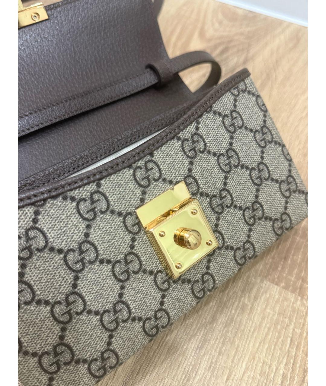 GUCCI Бежевая сумка с короткими ручками, фото 4