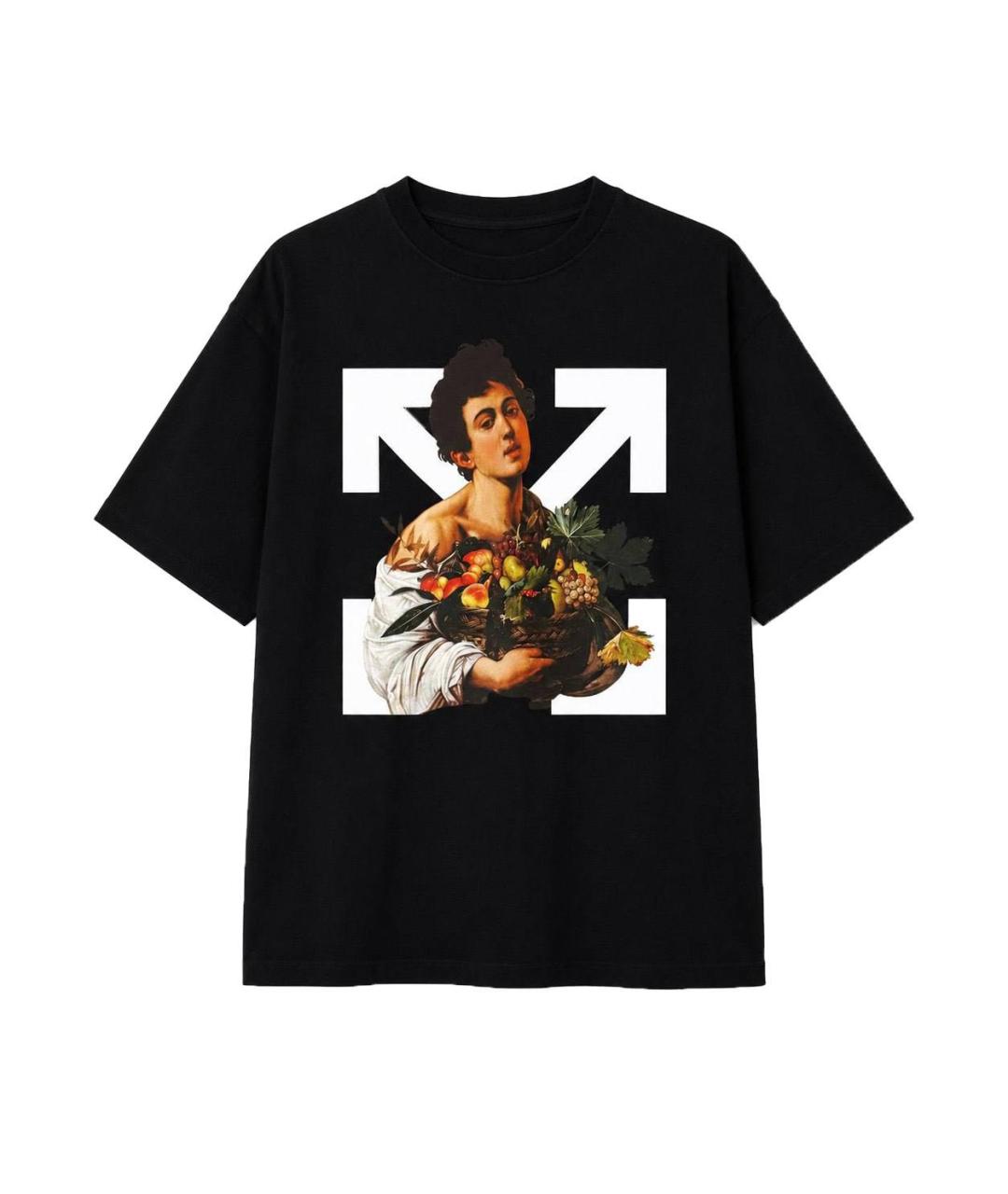 OFF-WHITE Черная футболка, фото 3