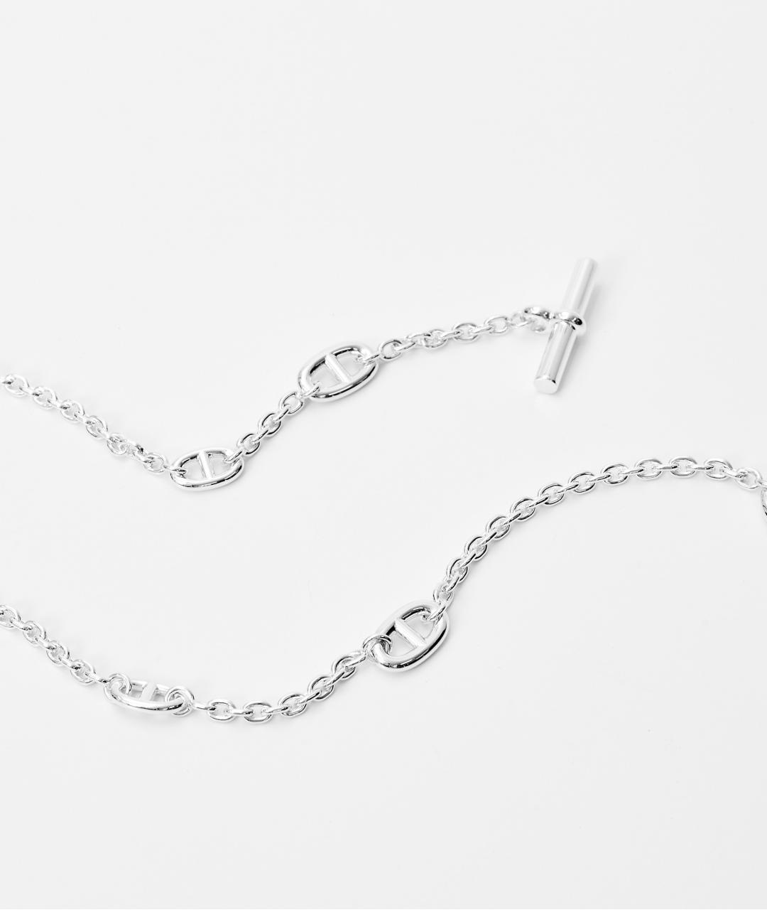 HERMES Серебряное серебряное колье, фото 5