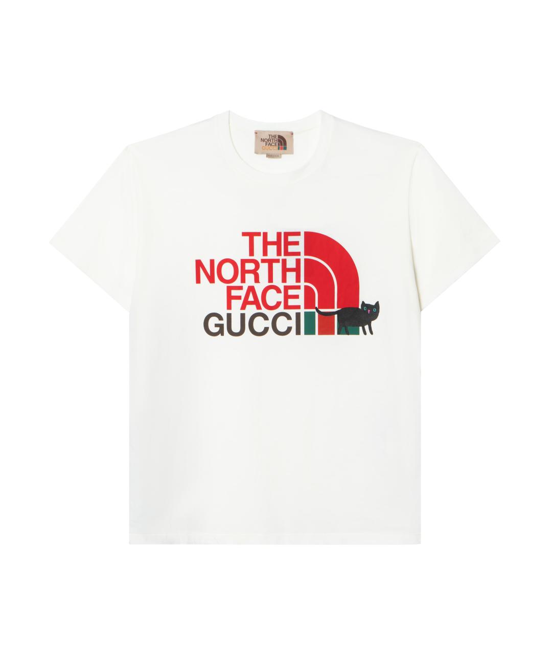 GUCCI Бежевая хлопковая футболка, фото 1