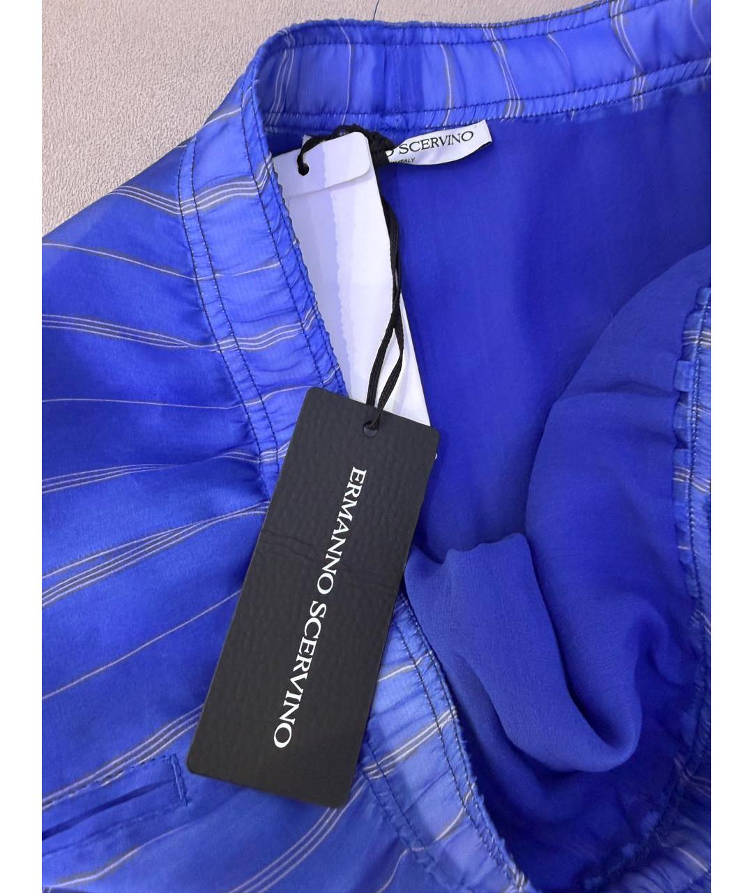 ERMANNO SCERVINO Синие шорты, фото 6