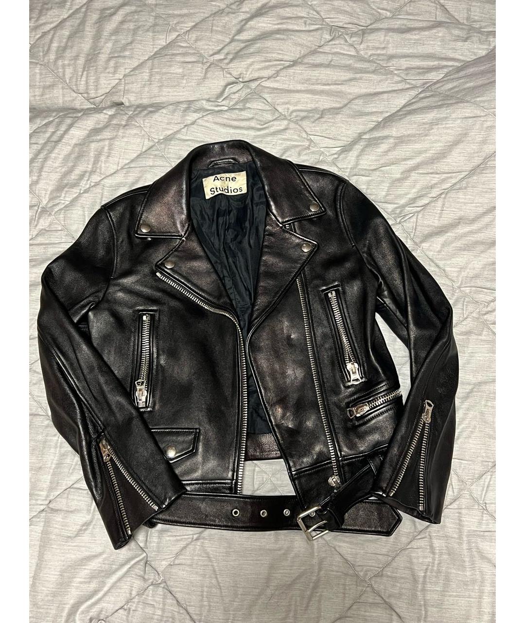ACNE STUDIOS Черная кожаная куртка, фото 6