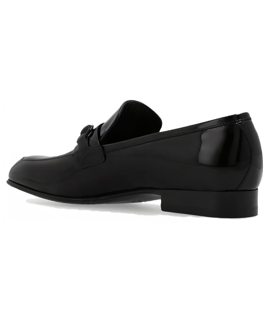 GUCCI Черные лоферы из лакированной кожи, фото 3