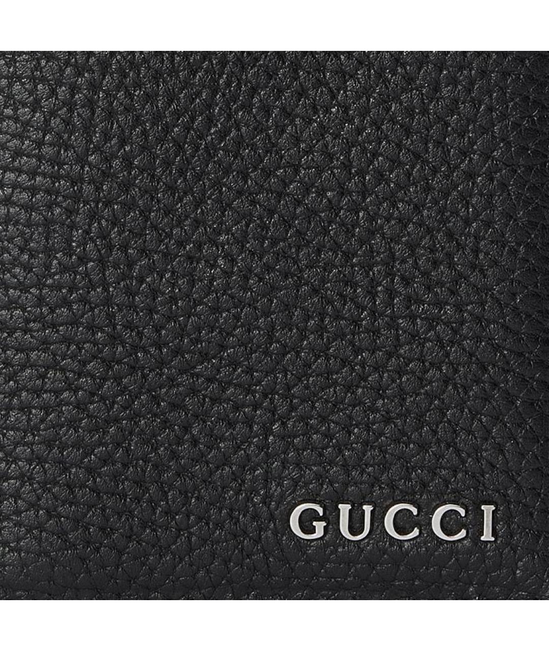 GUCCI Черный кожаный кардхолдер, фото 5