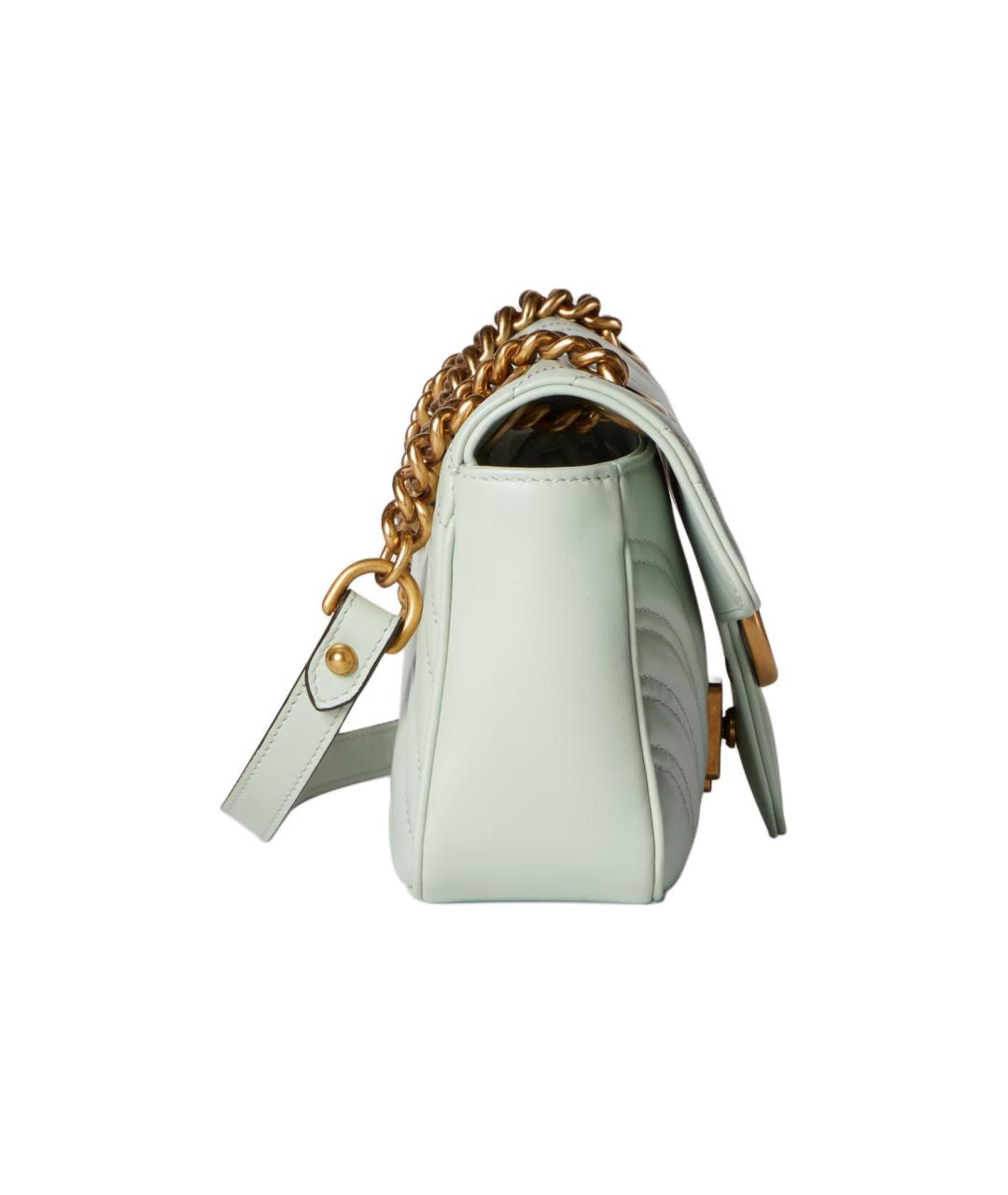 GUCCI Салатовая кожаная сумка через плечо, фото 3