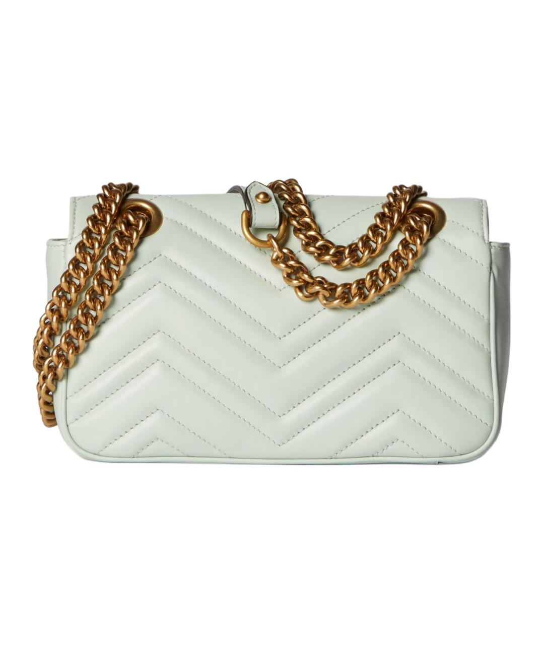 GUCCI Салатовая кожаная сумка через плечо, фото 4