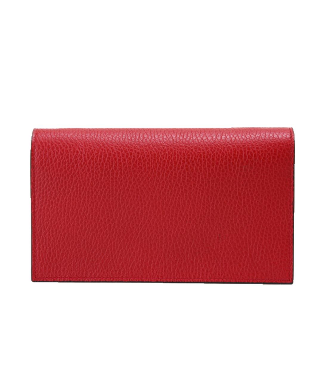 GUCCI Красный кожаный кошелек, фото 3