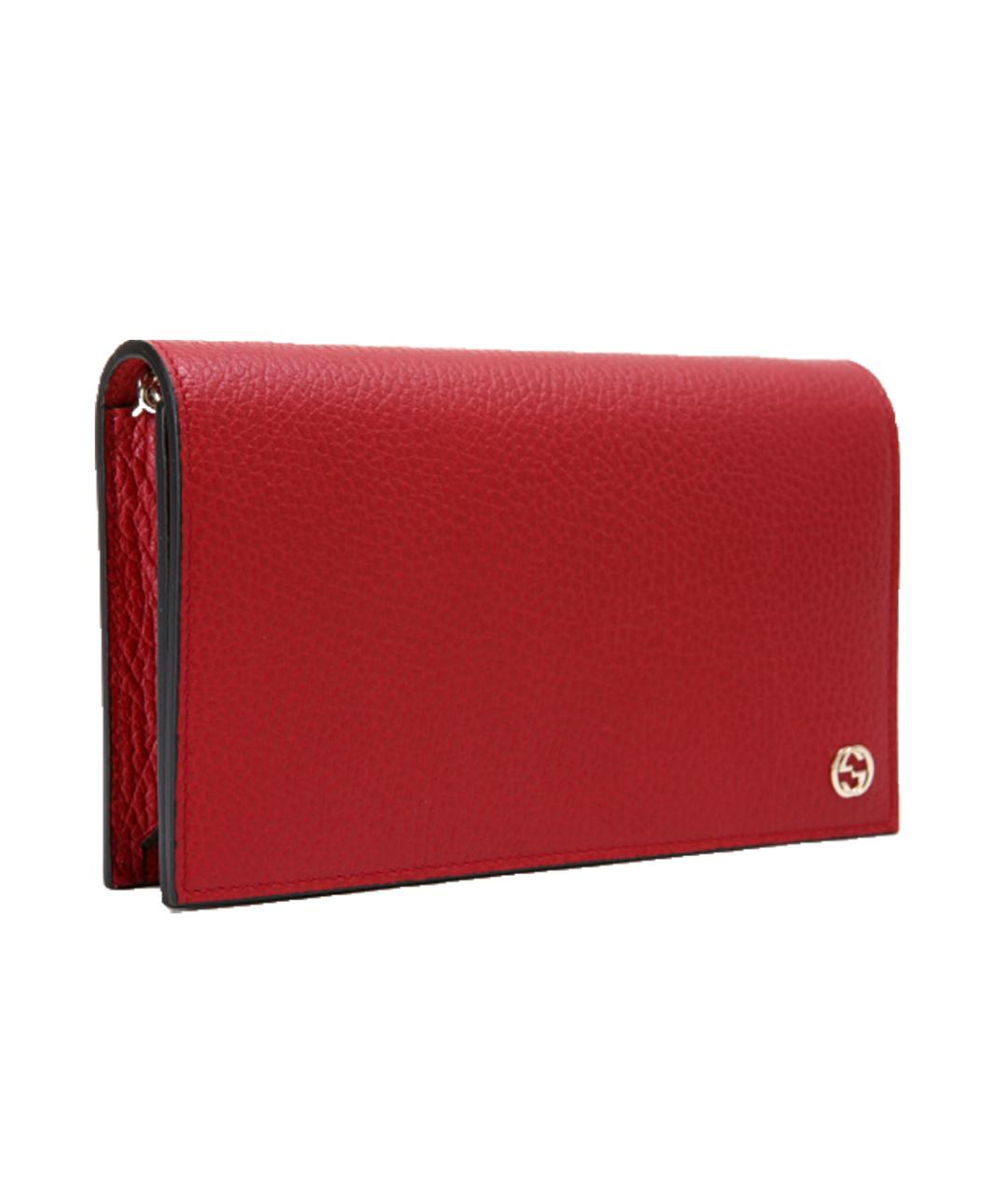 GUCCI Красный кожаный кошелек, фото 2