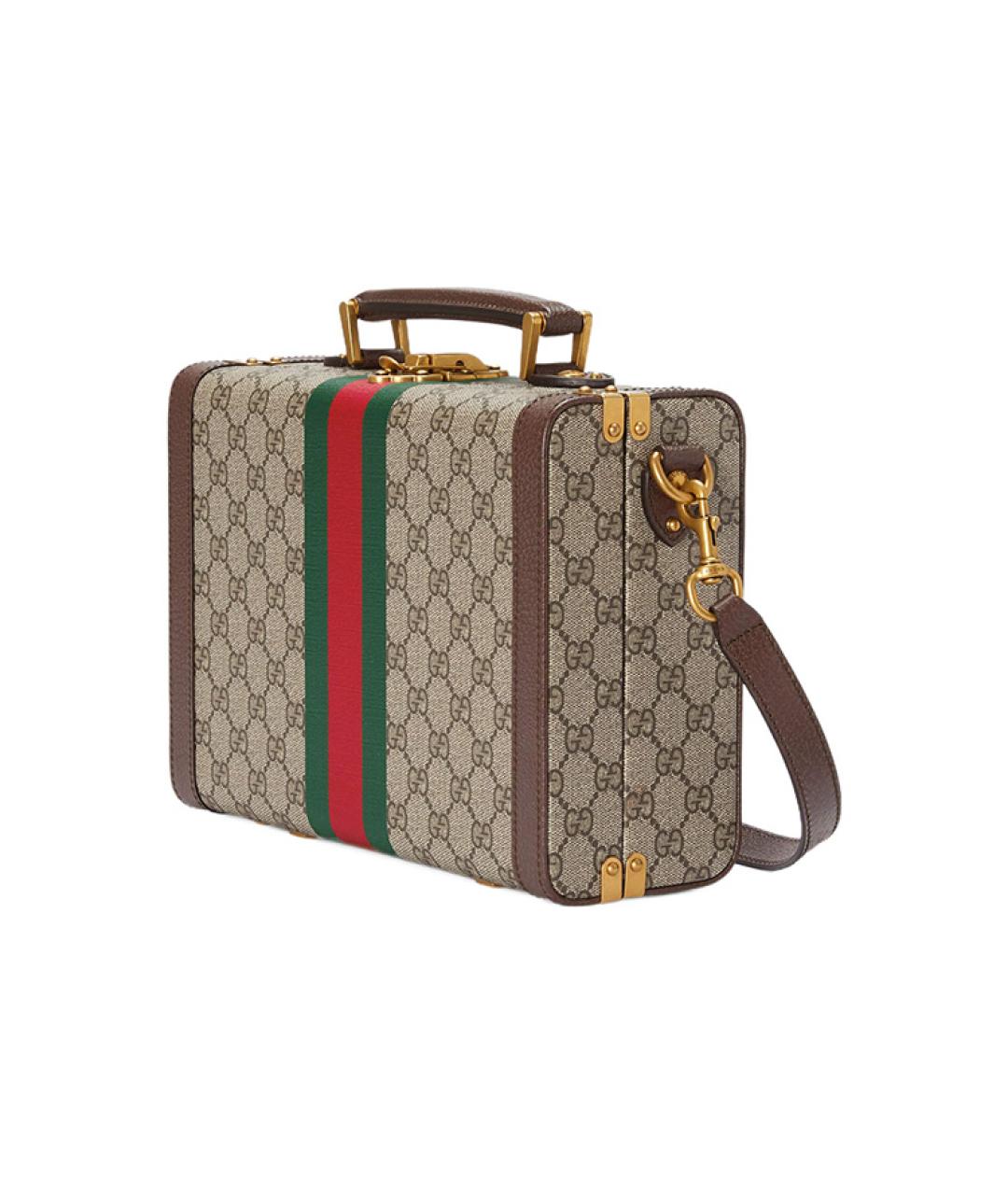 GUCCI Коричневая косметичка, фото 2