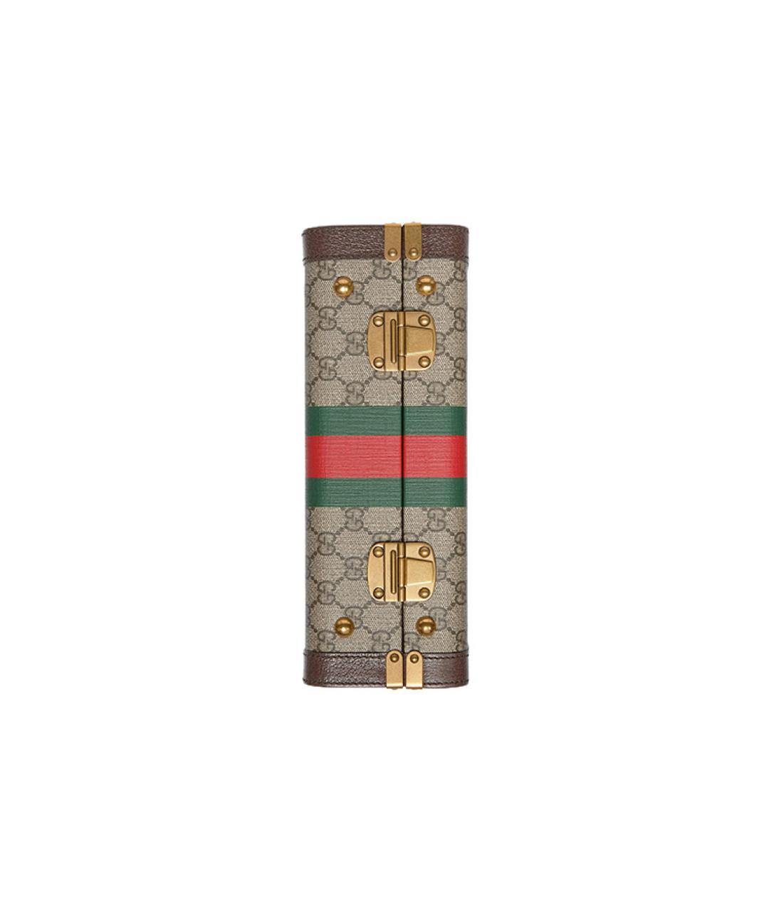 GUCCI Коричневая косметичка, фото 5