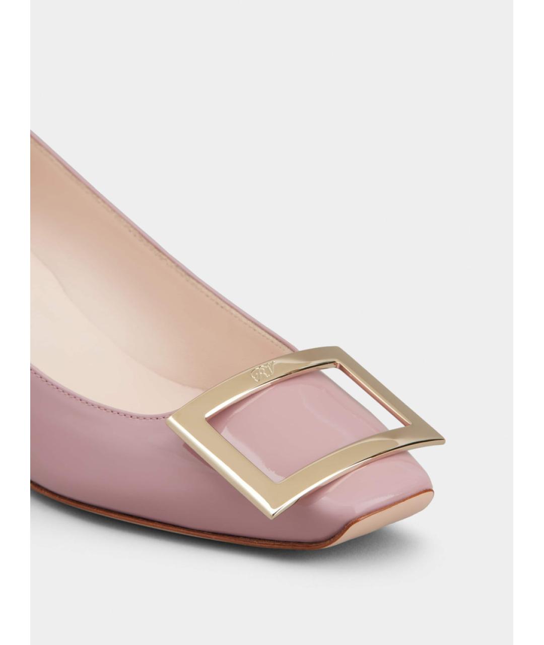 ROGER VIVIER Розовые кожаные туфли, фото 2