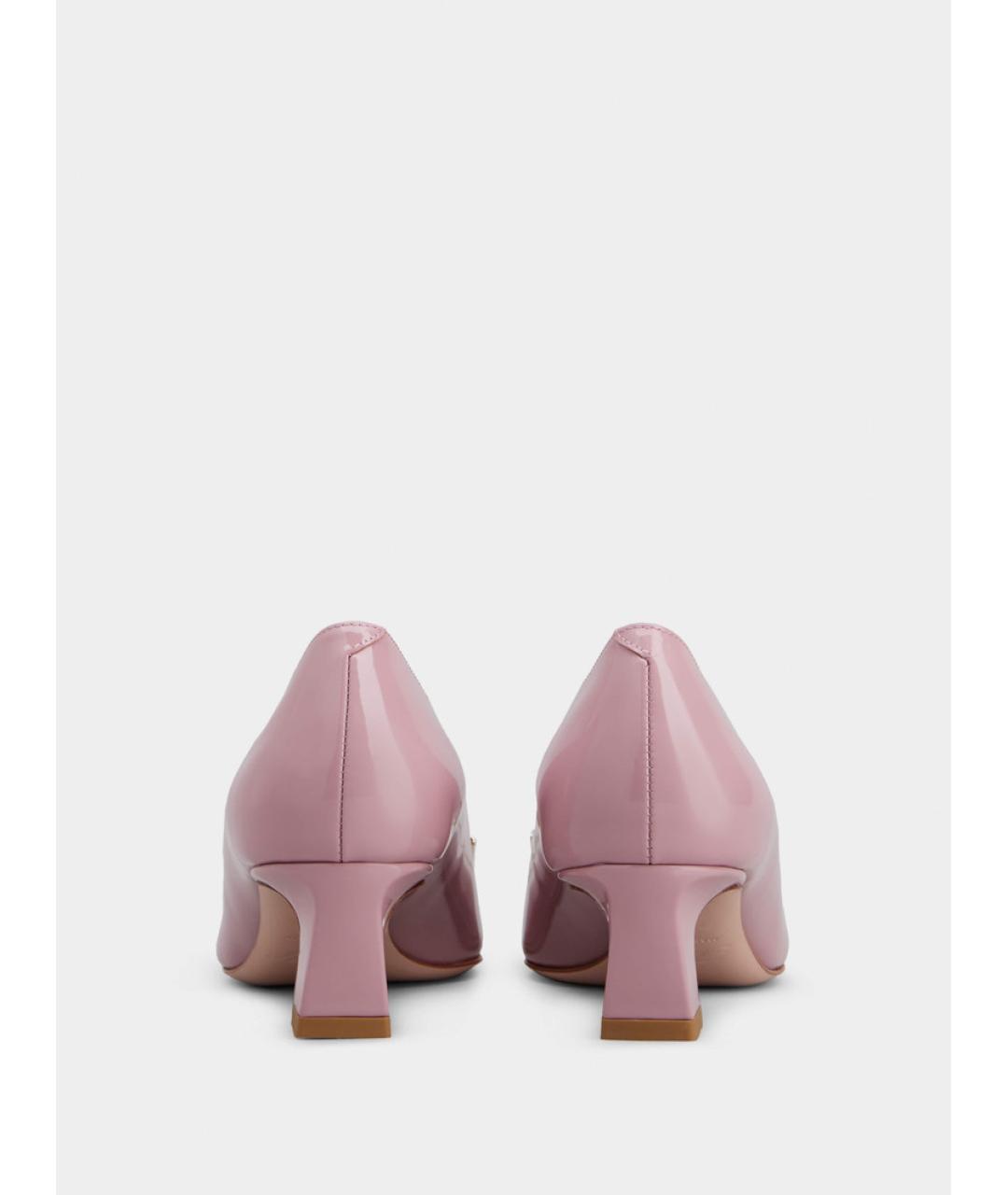 ROGER VIVIER Розовые кожаные туфли, фото 5