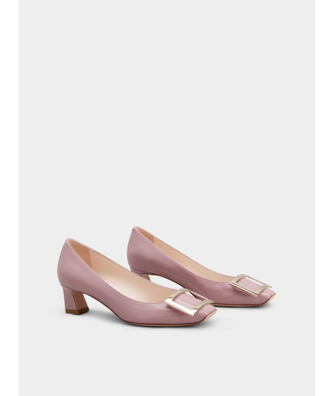 ROGER VIVIER Розовые кожаные туфли, фото 6