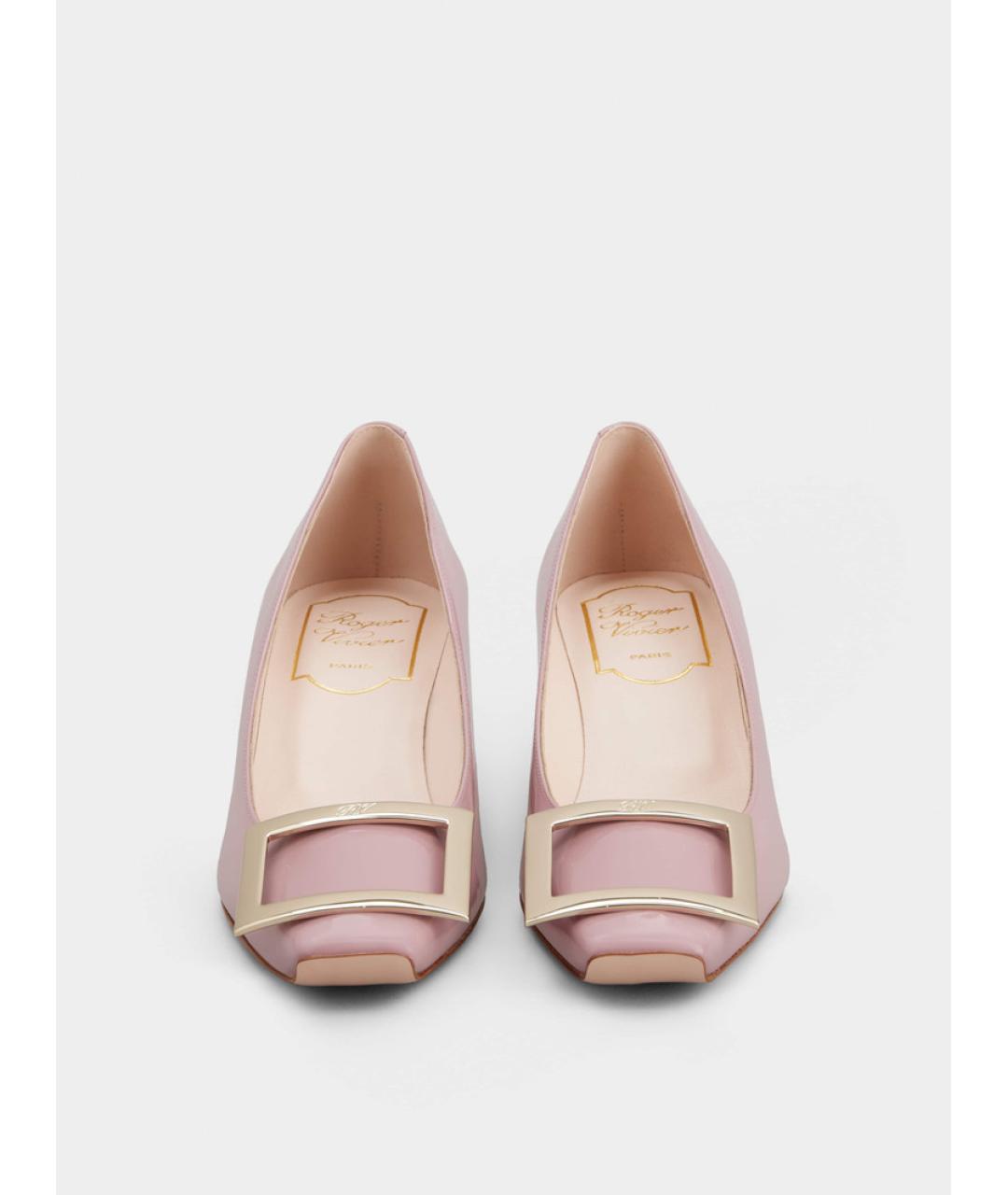 ROGER VIVIER Розовые кожаные туфли, фото 3