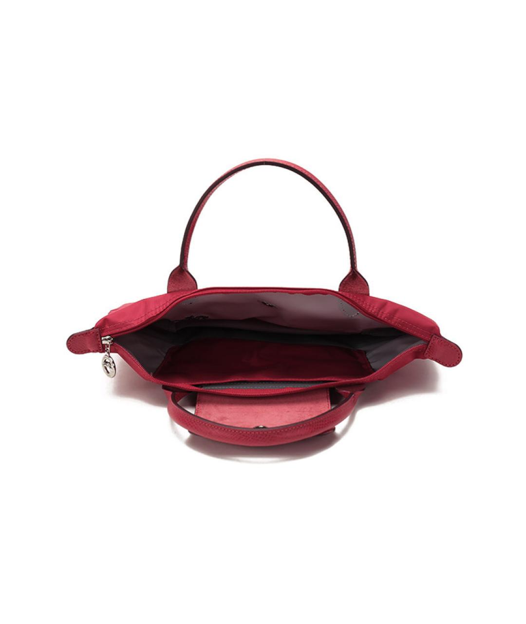 LONGCHAMP Красная синтетическая сумка с короткими ручками, фото 5