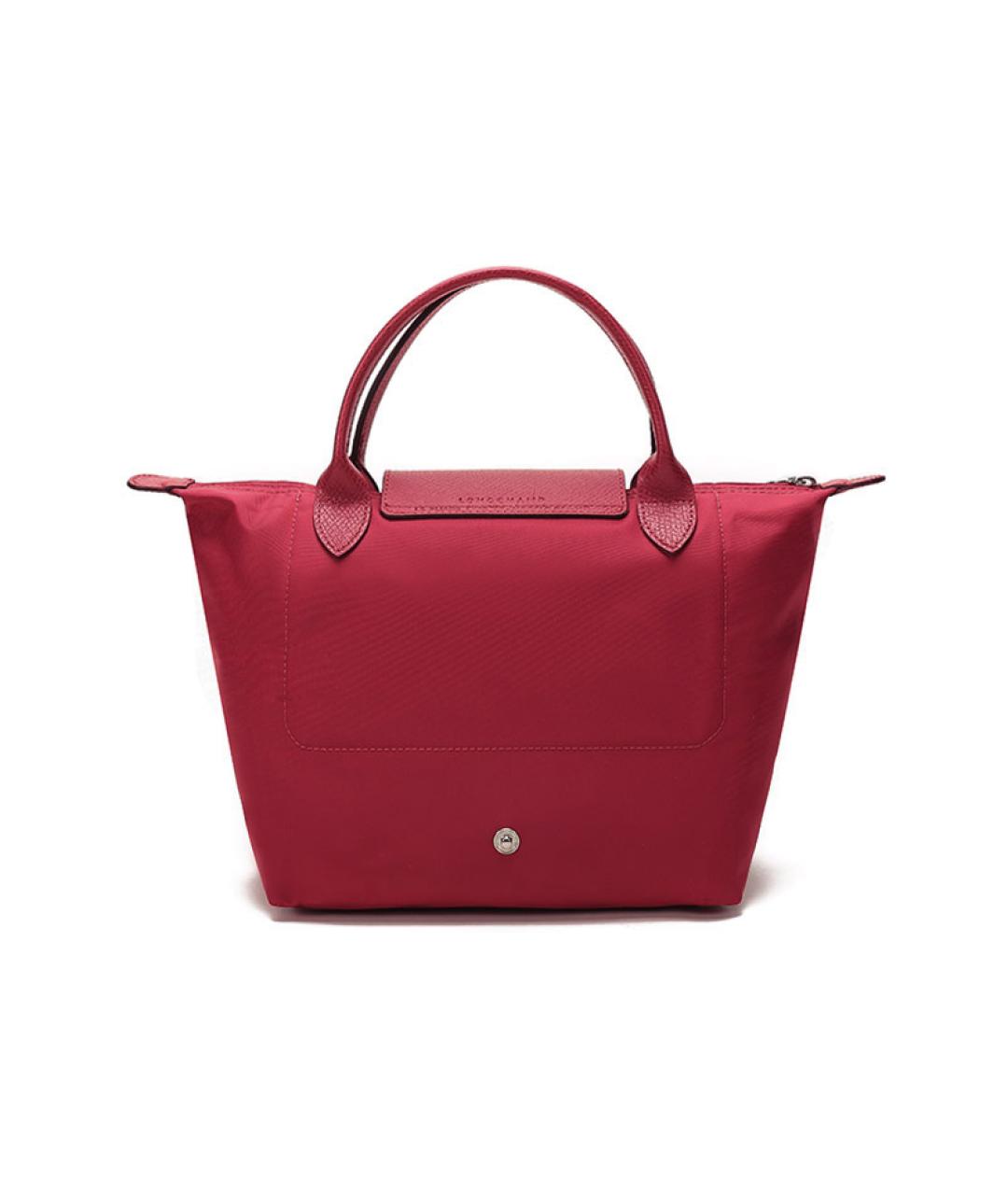 LONGCHAMP Красная синтетическая сумка с короткими ручками, фото 4