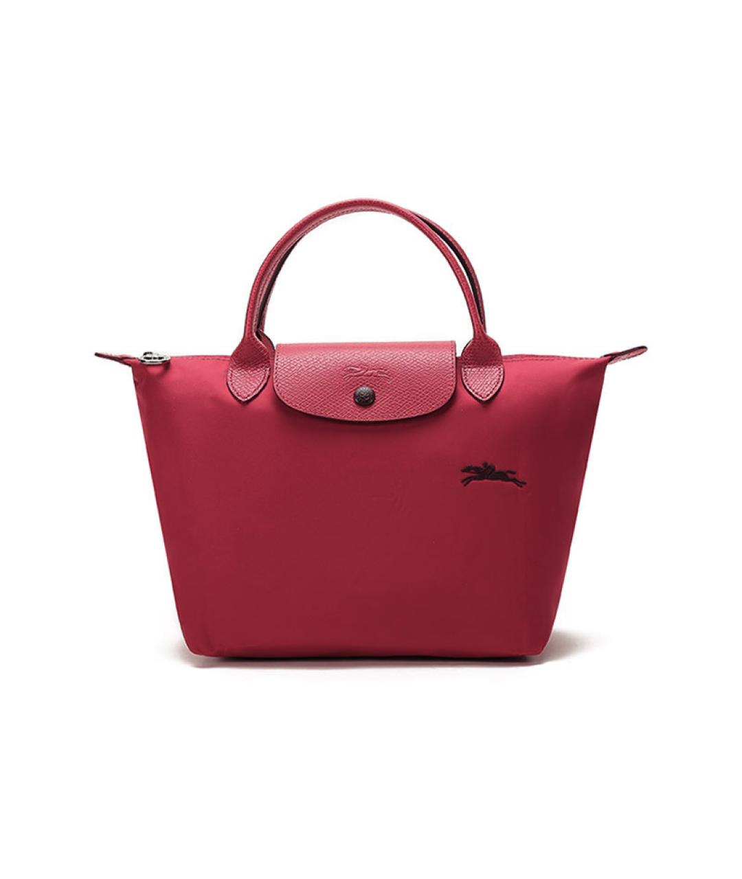 LONGCHAMP Красная синтетическая сумка с короткими ручками, фото 1