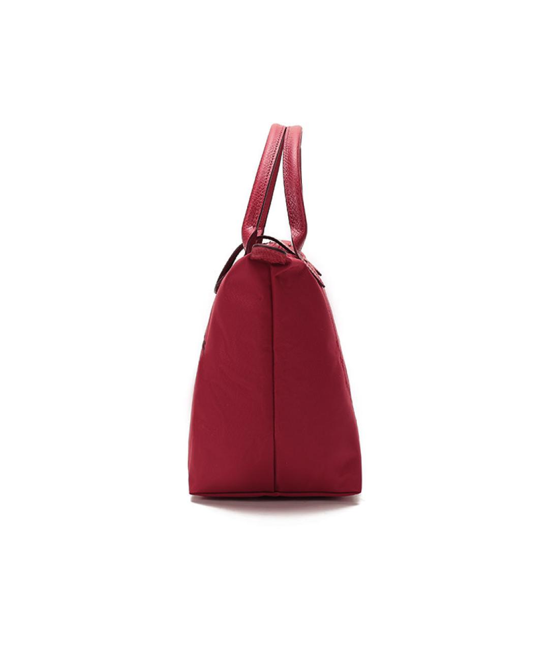 LONGCHAMP Красная синтетическая сумка с короткими ручками, фото 3