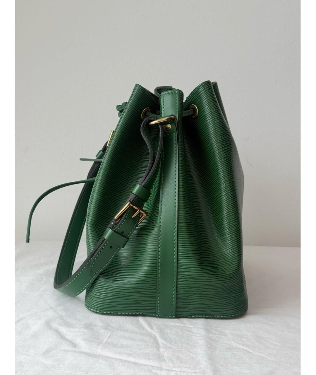 LOUIS VUITTON Зеленая кожаная сумка через плечо, фото 2