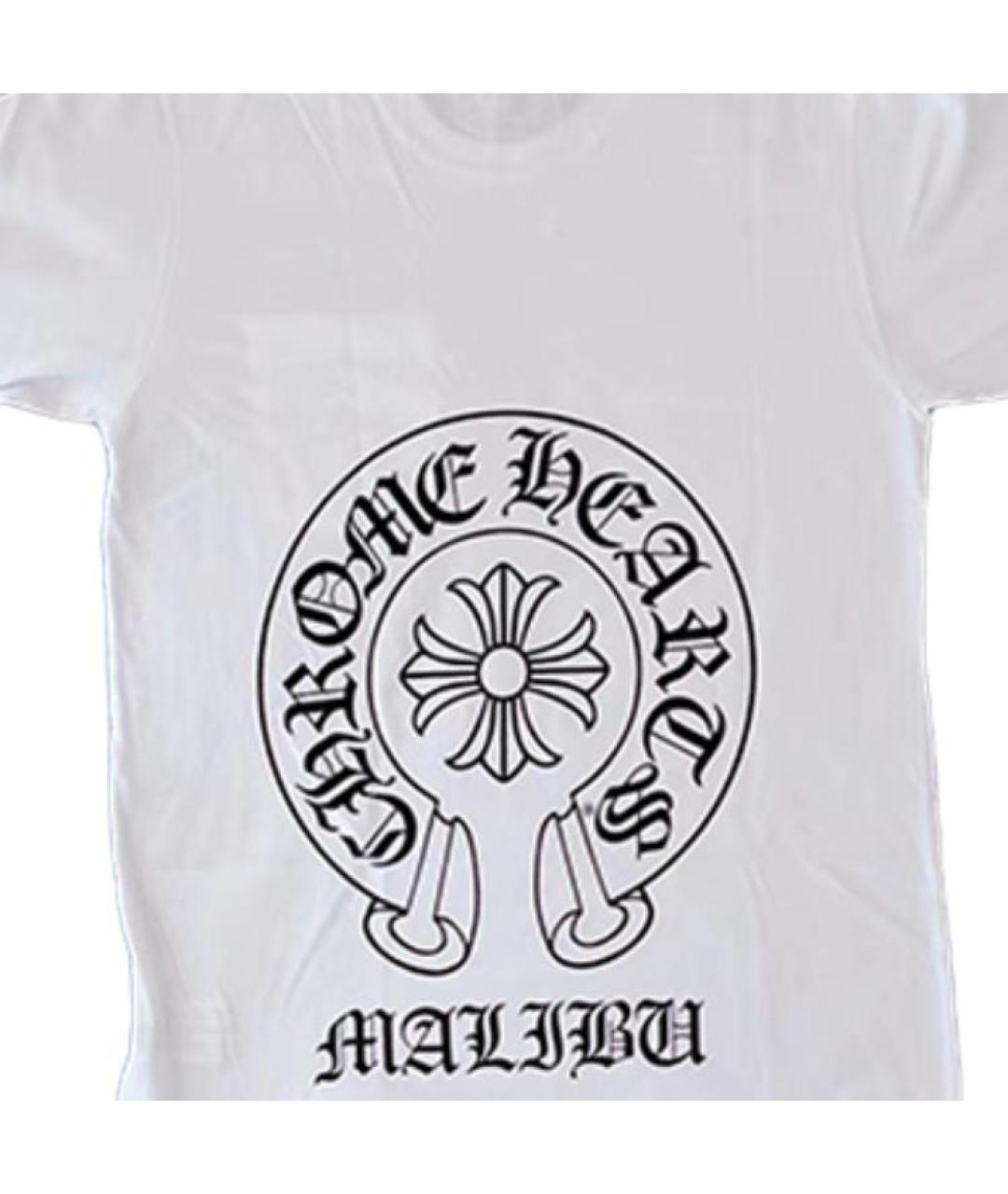 CHROME HEARTS Белая хлопковая футболка, фото 3