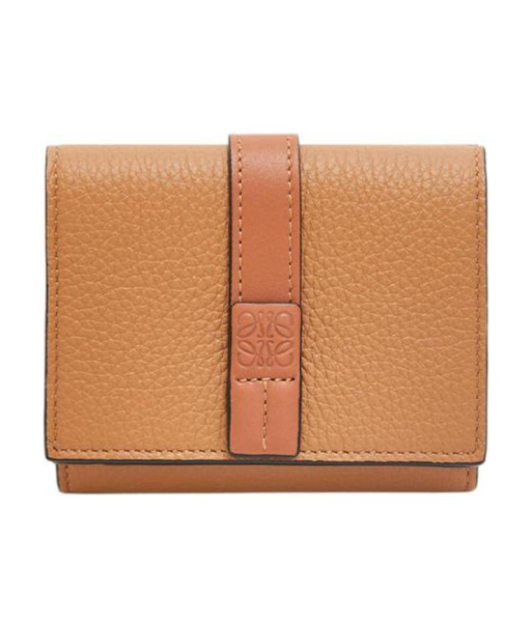 LOEWE Коричневый кожаный кошелек, фото 1
