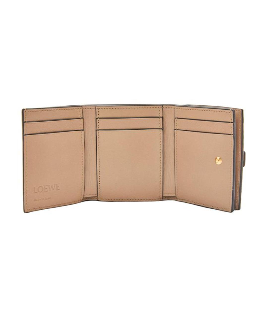 LOEWE Коричневый кожаный кошелек, фото 5