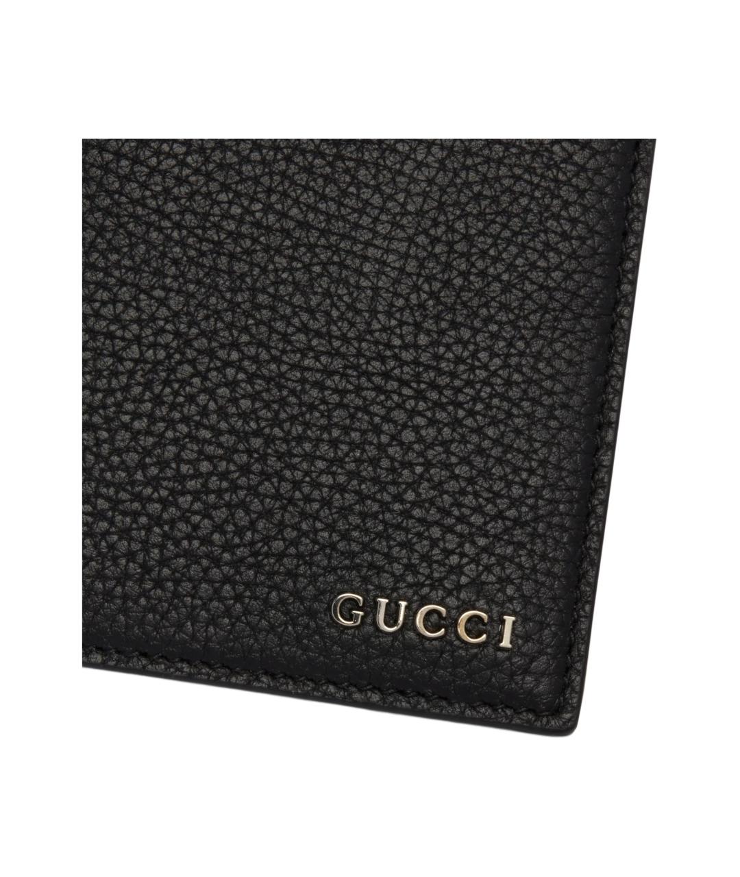 GUCCI Черный кожаный кошелек, фото 5