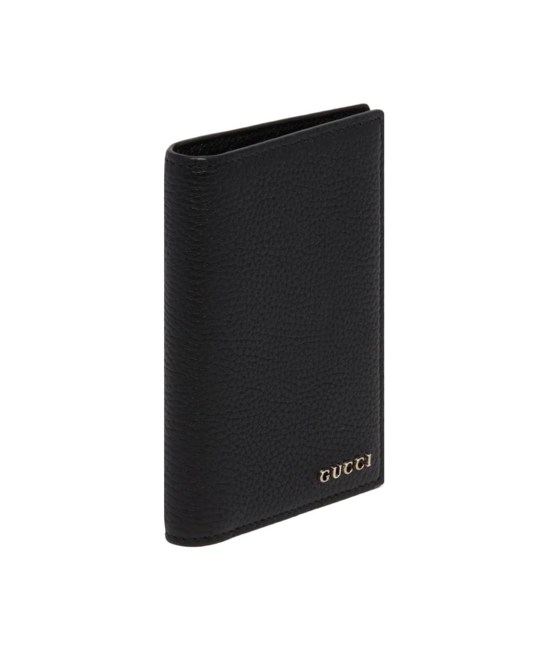 GUCCI Черный кожаный кошелек, фото 2