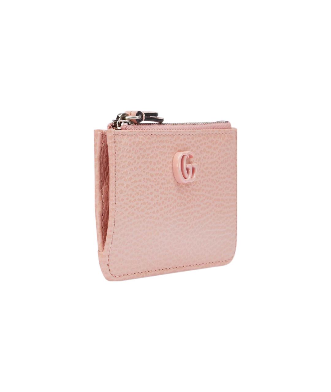 GUCCI Розовый кожаный кардхолдер, фото 2