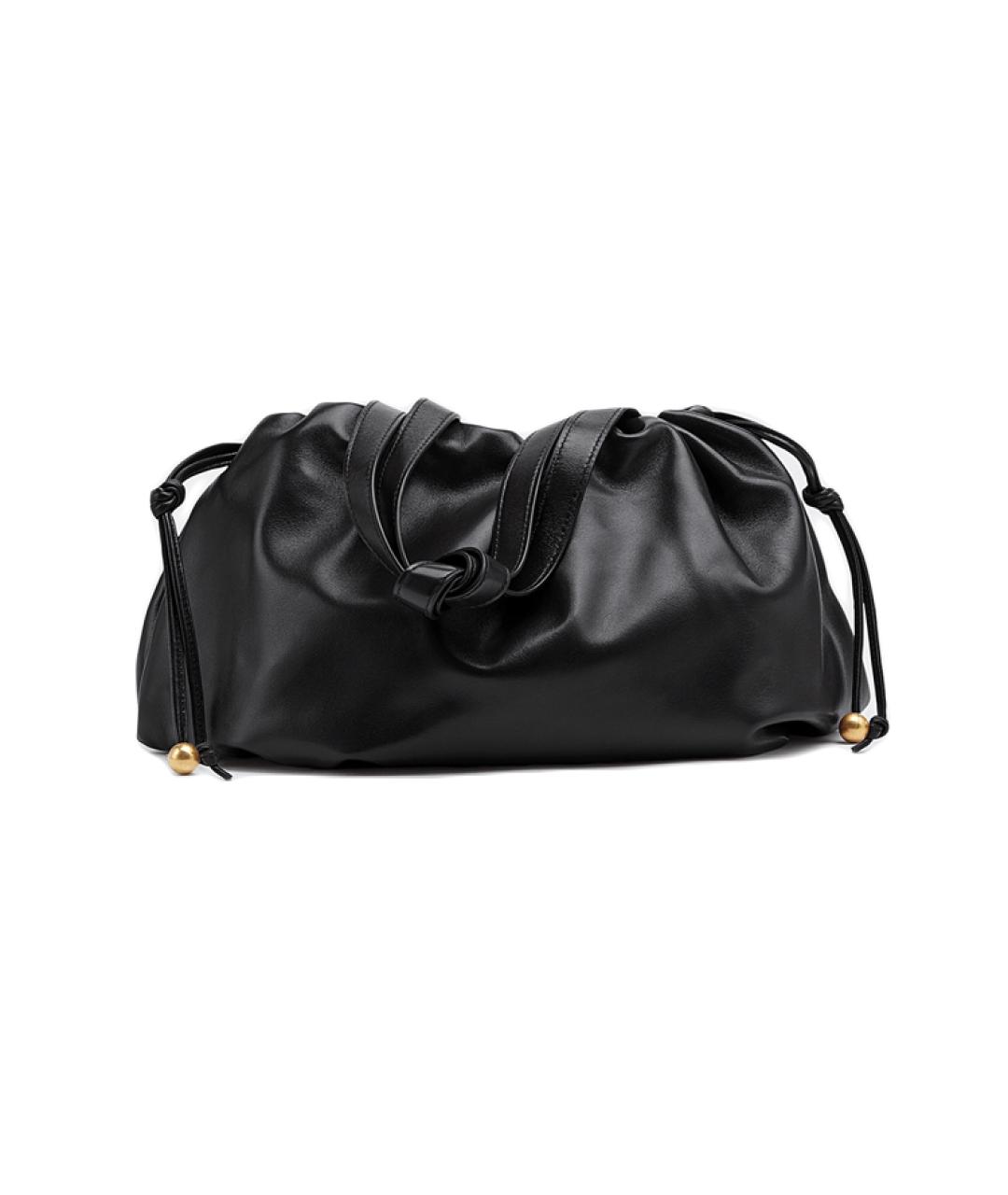 BOTTEGA VENETA Черная кожаная сумка тоут, фото 1