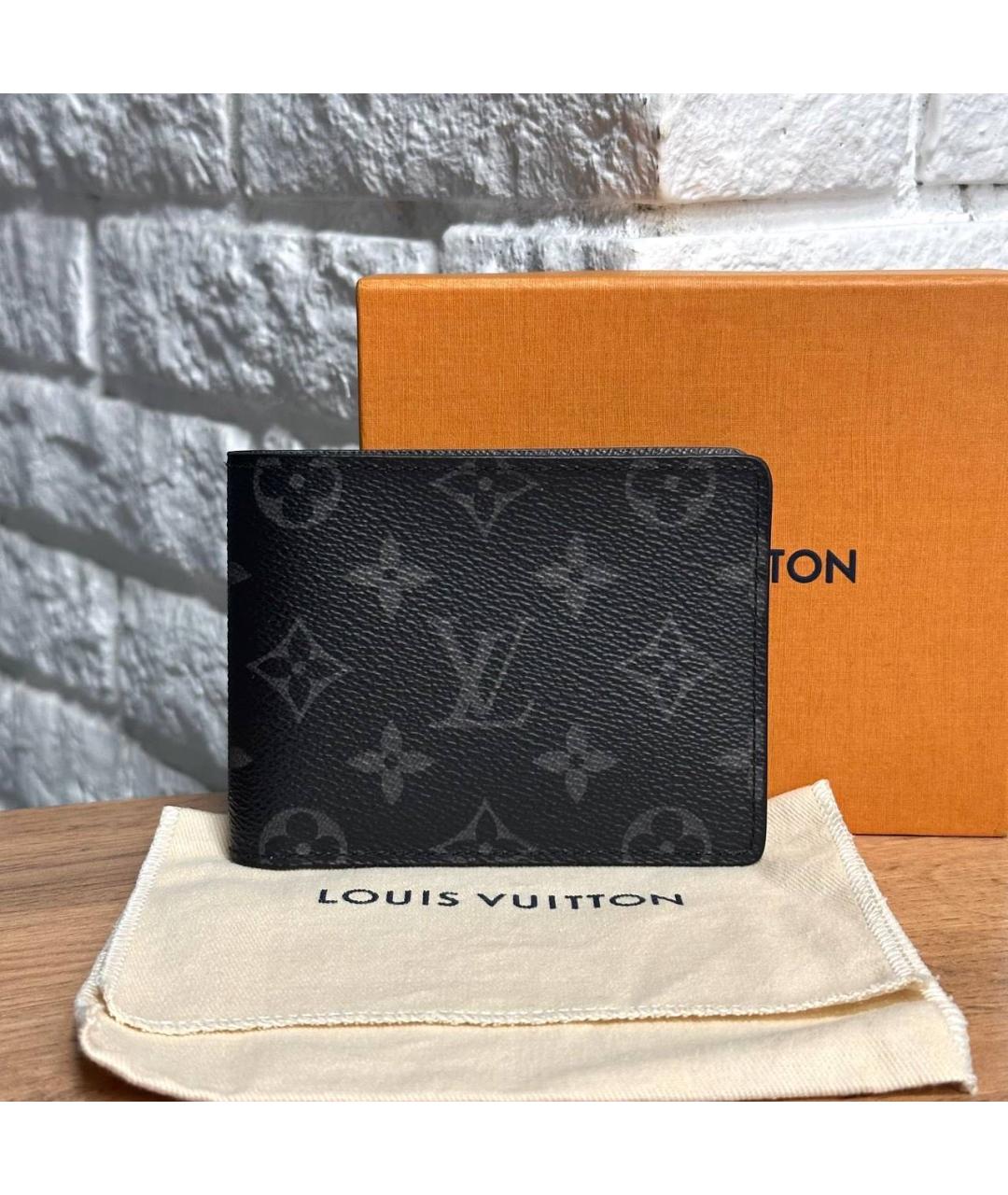 LOUIS VUITTON Черный кошелек, фото 4
