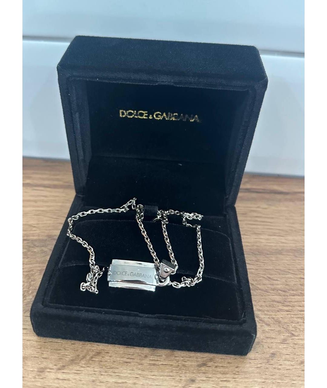 DOLCE&GABBANA Серебряная металлическая подвеска, фото 9