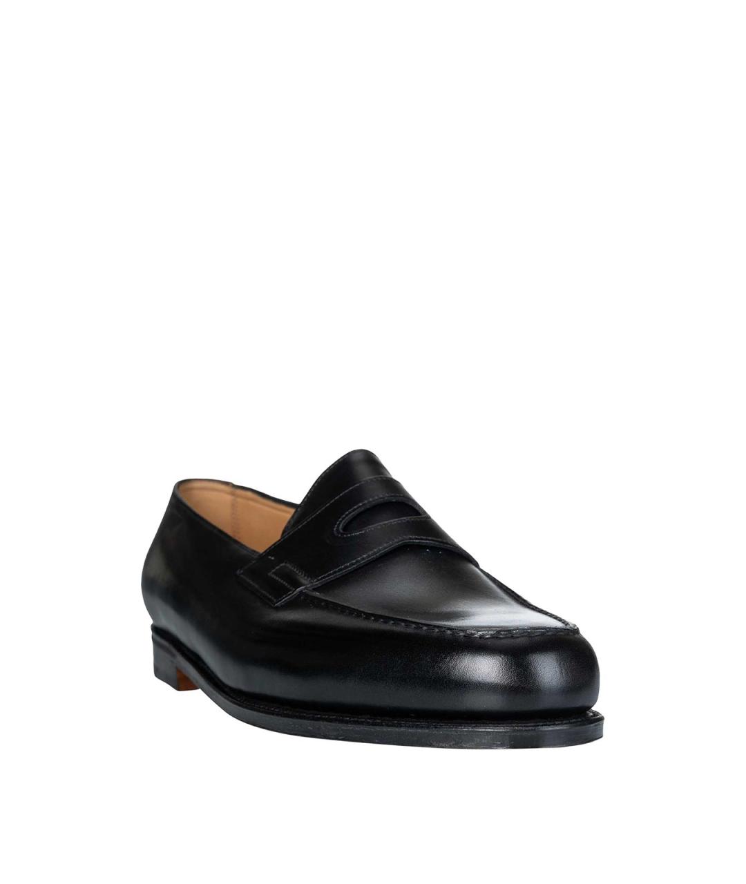 JOHN LOBB Черные кожаные лоферы, фото 2