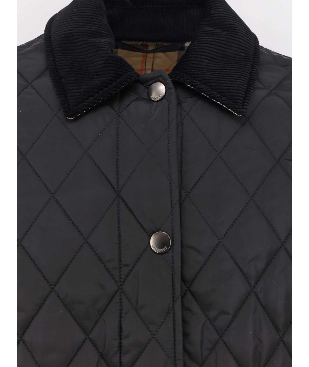 BURBERRY Черная бархатная куртка, фото 3