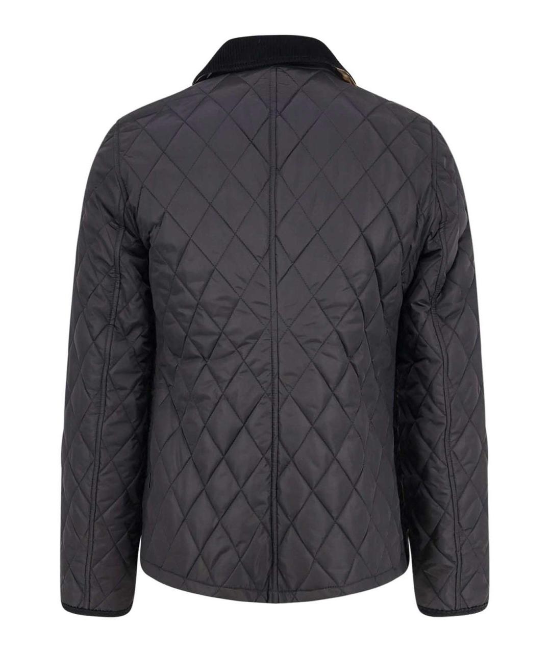 BURBERRY Черная бархатная куртка, фото 2