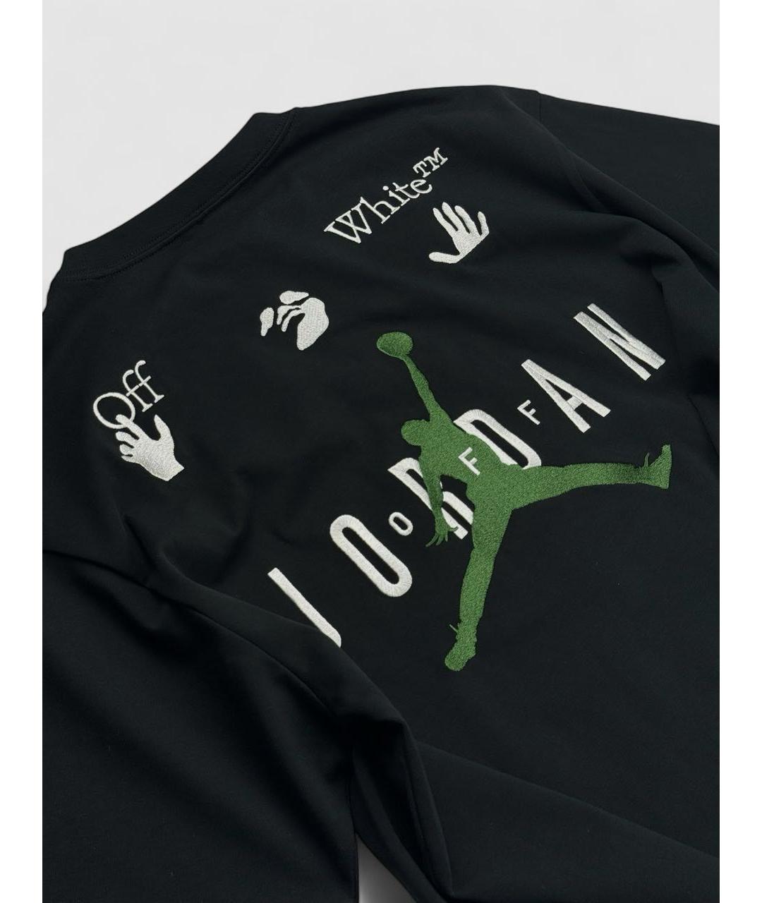 OFF-WHITE Черная хлопковая футболка, фото 3