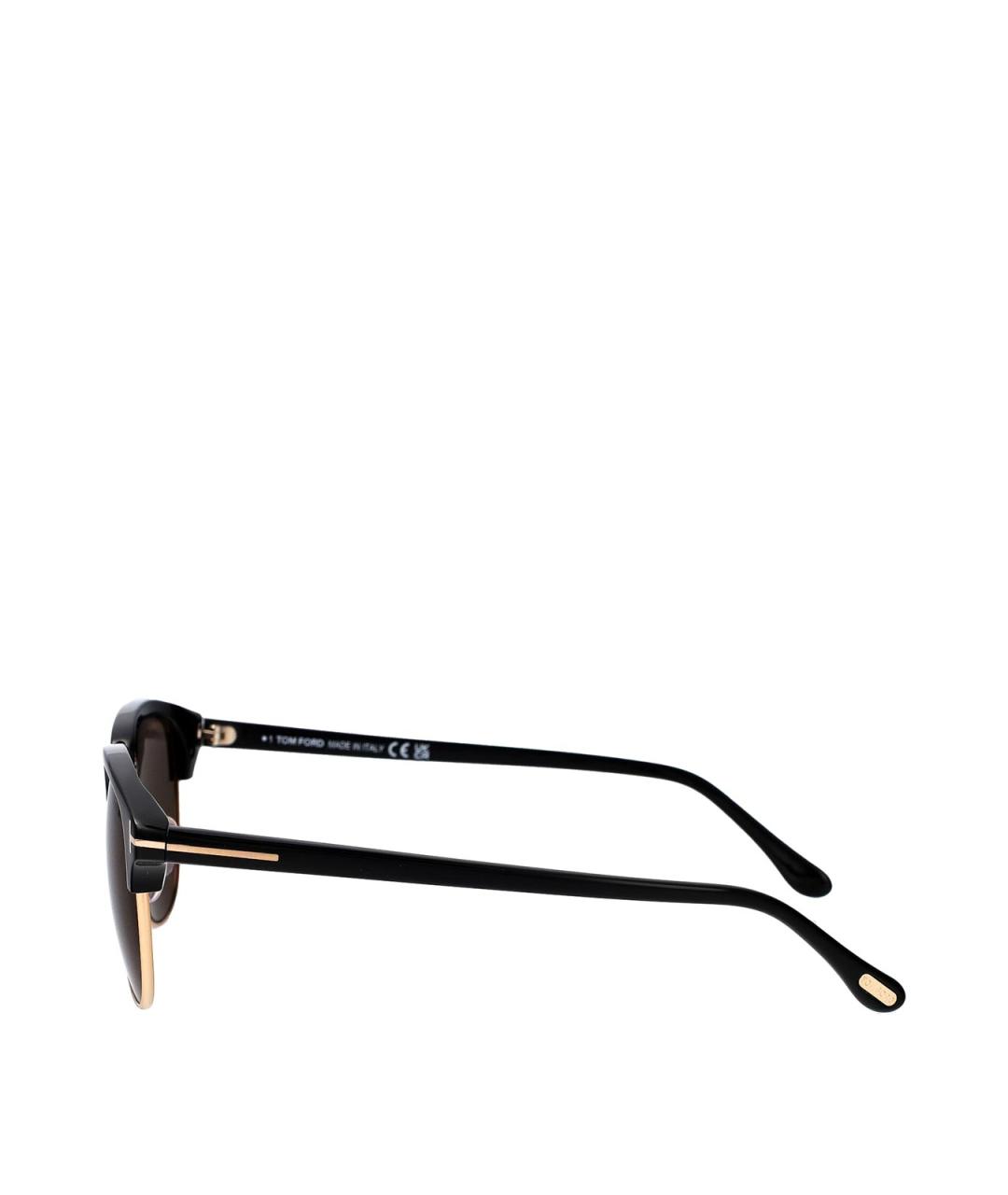 TOM FORD Черные пластиковые солнцезащитные очки, фото 3