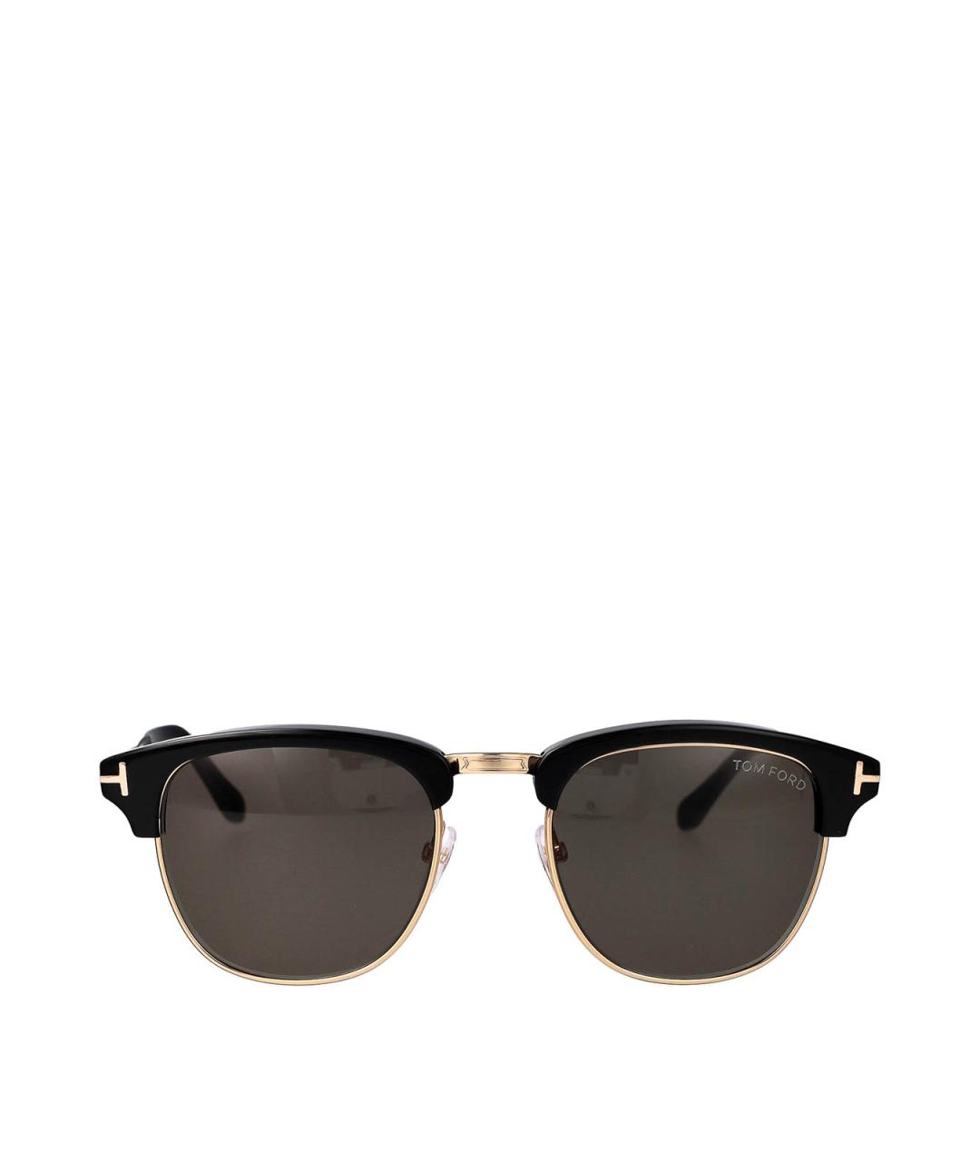 TOM FORD Черные пластиковые солнцезащитные очки, фото 1