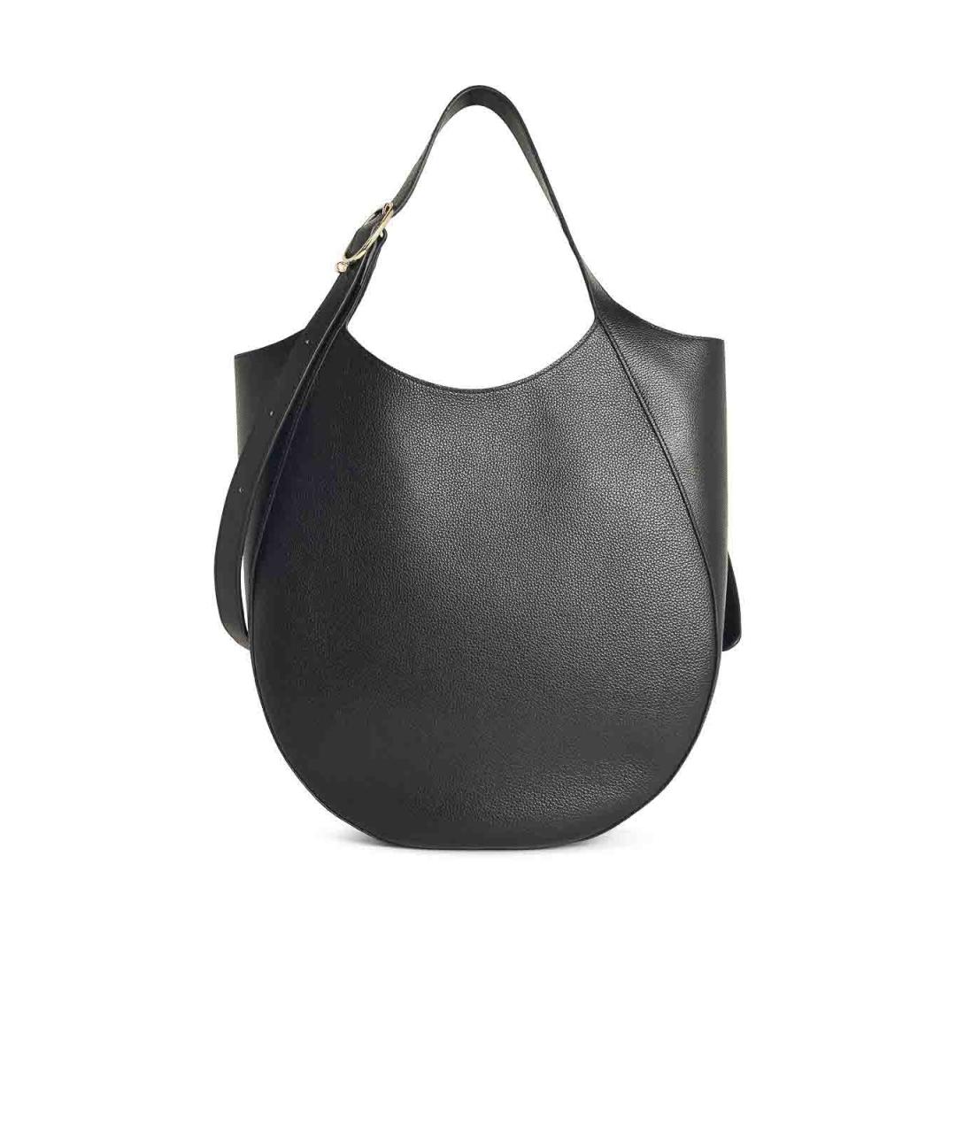 LONGCHAMP Черная кожаная сумка через плечо, фото 3