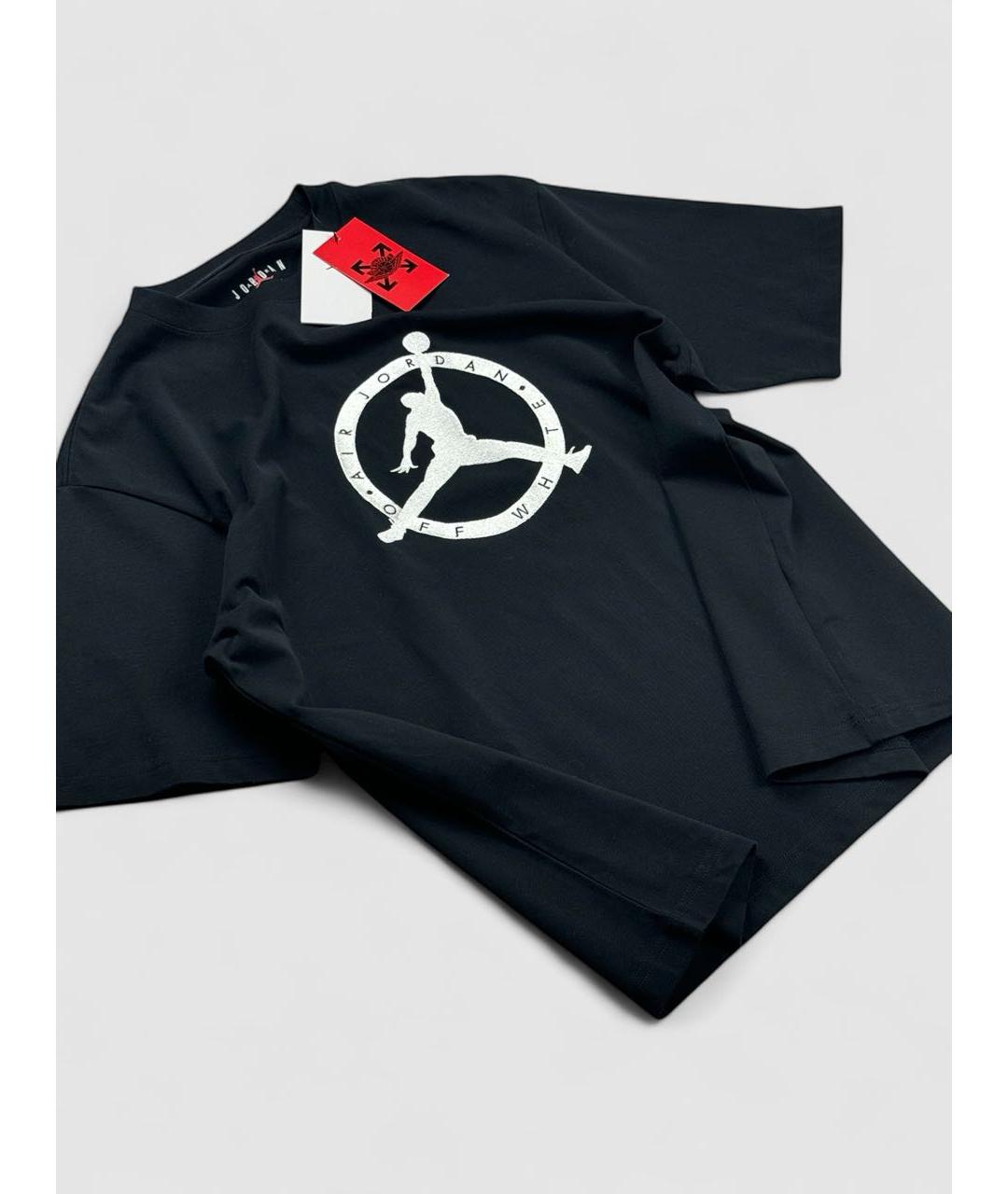 OFF-WHITE Черная футболка, фото 4