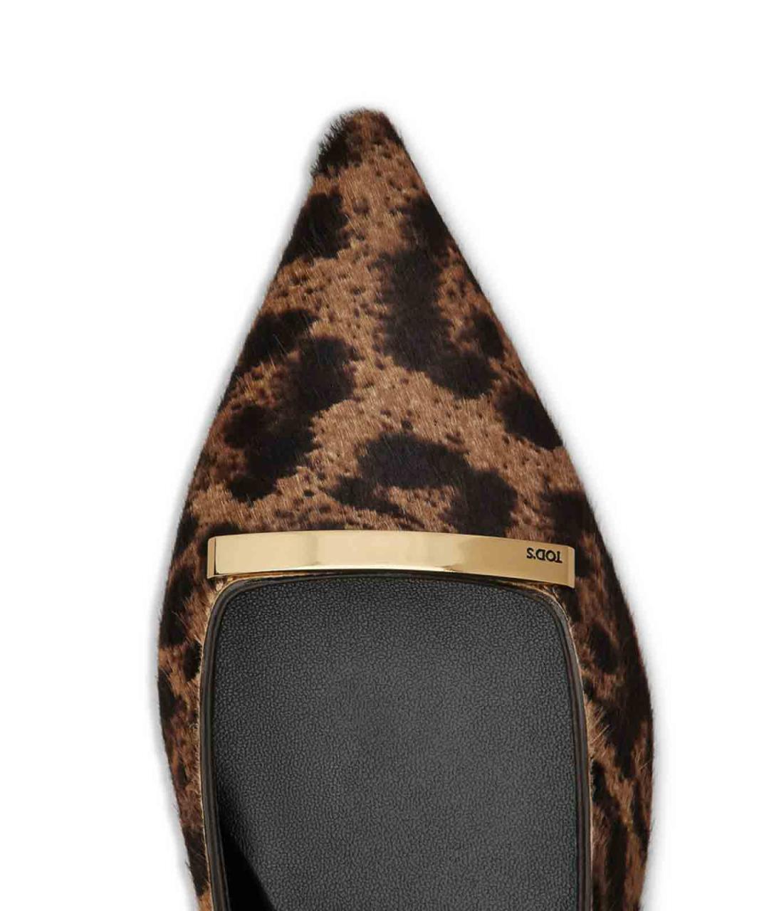 TOD'S Мульти лодочки на низком каблуке, фото 5