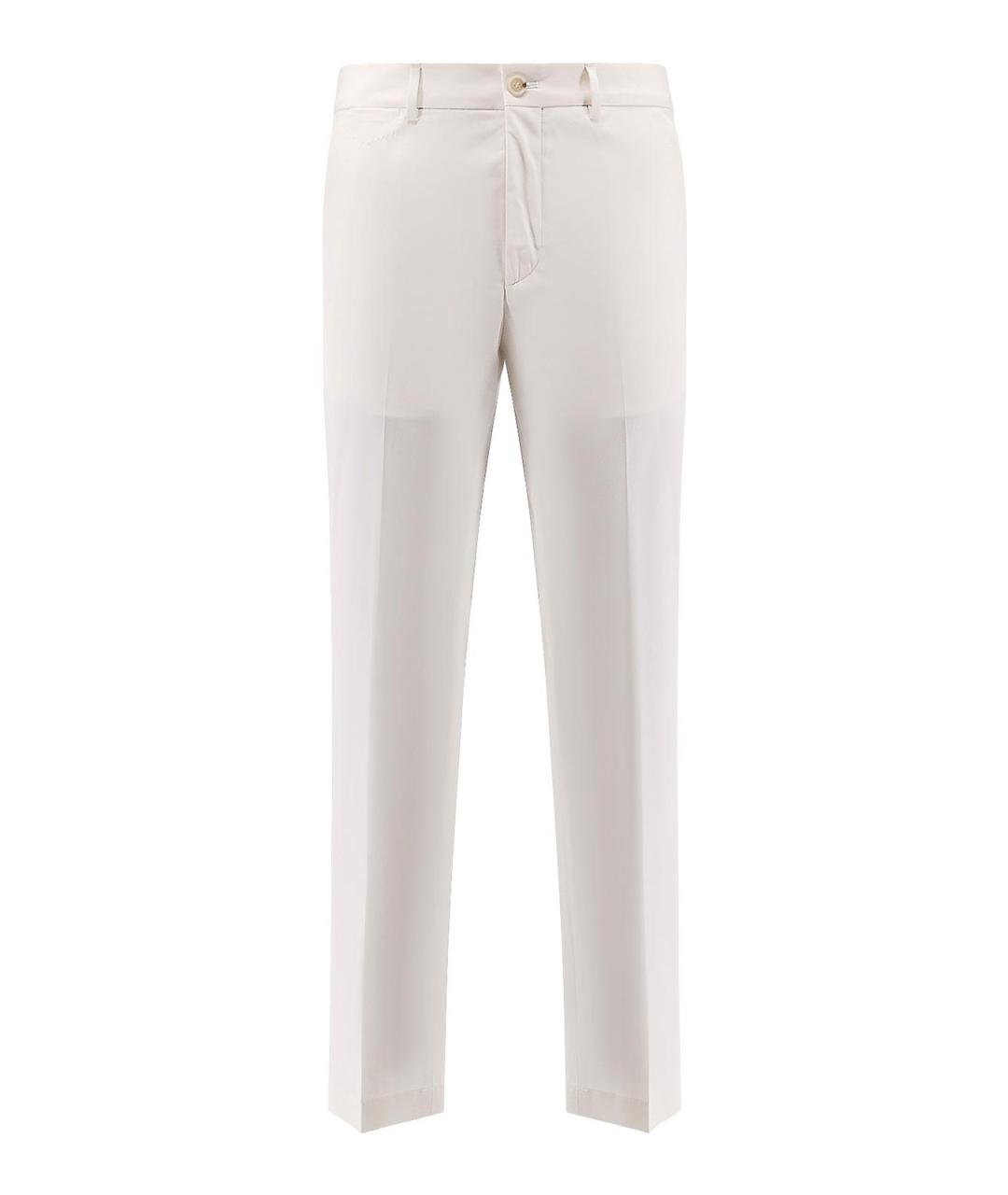 HUGO BOSS Белые хлопковые повседневные брюки, фото 1