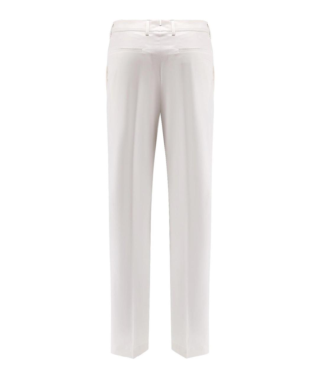 HUGO BOSS Белые хлопковые повседневные брюки, фото 2