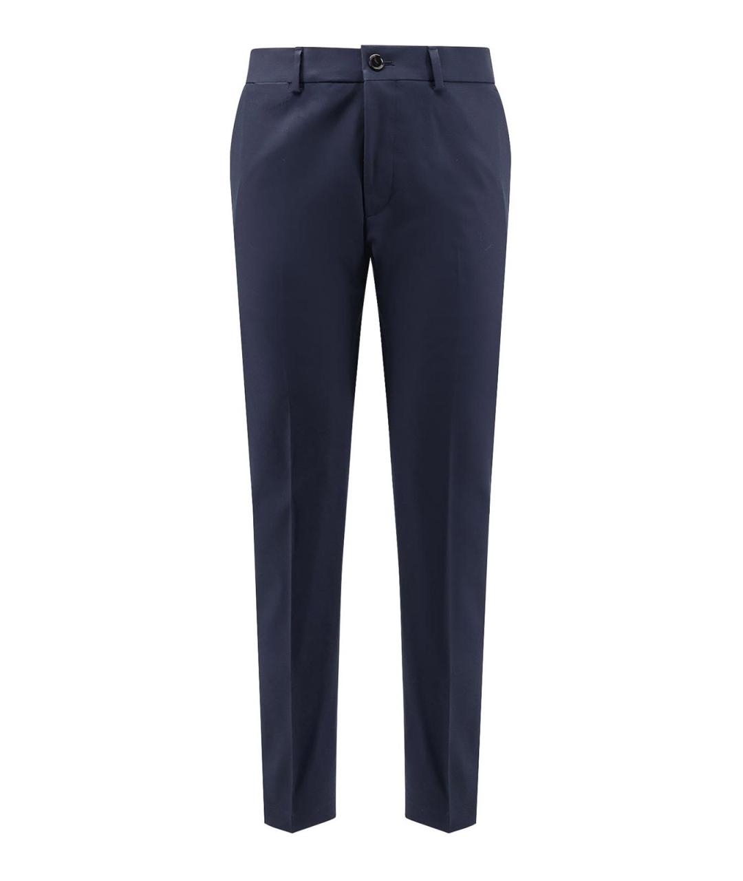 HUGO BOSS Синие хлопковые повседневные брюки, фото 1