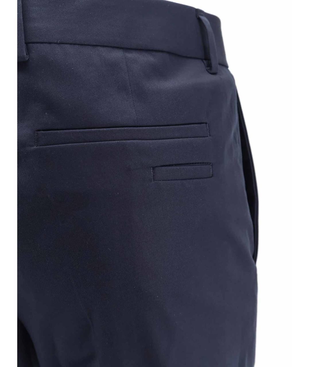HUGO BOSS Синие хлопковые повседневные брюки, фото 3
