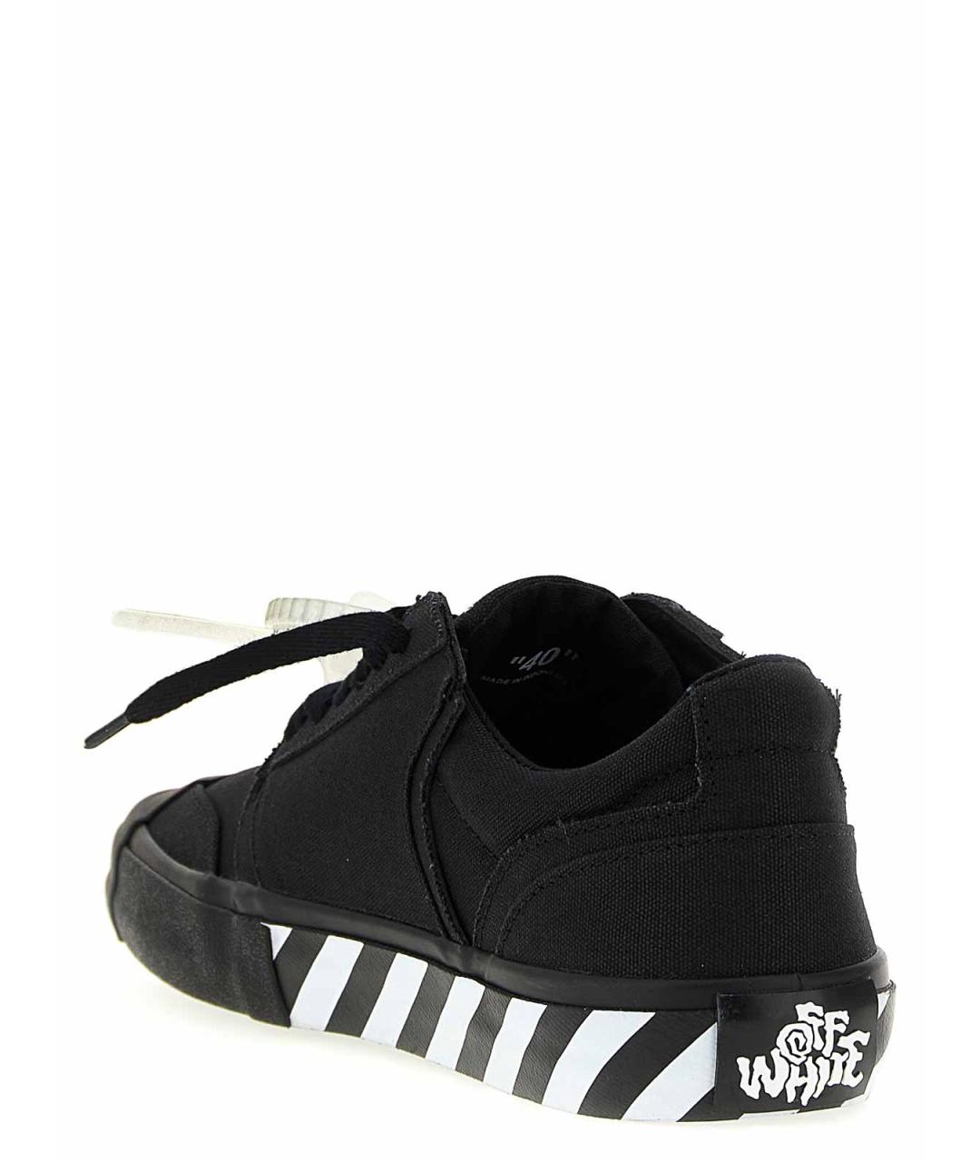 OFF-WHITE Белые текстильные низкие кроссовки / кеды, фото 4
