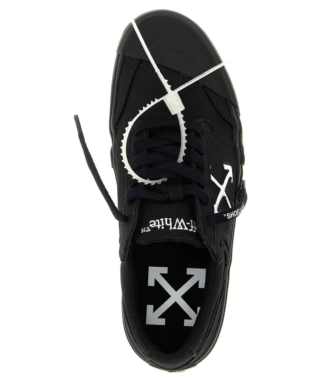 OFF-WHITE Белые текстильные низкие кроссовки / кеды, фото 5